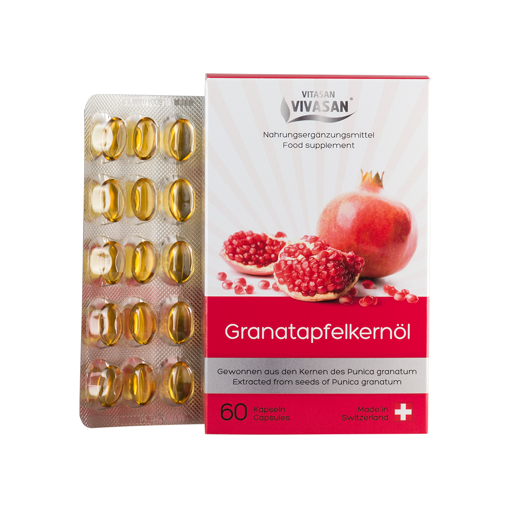 Granaattiomenan Siemenöljy - Granatapfelkernöl - 60 kps