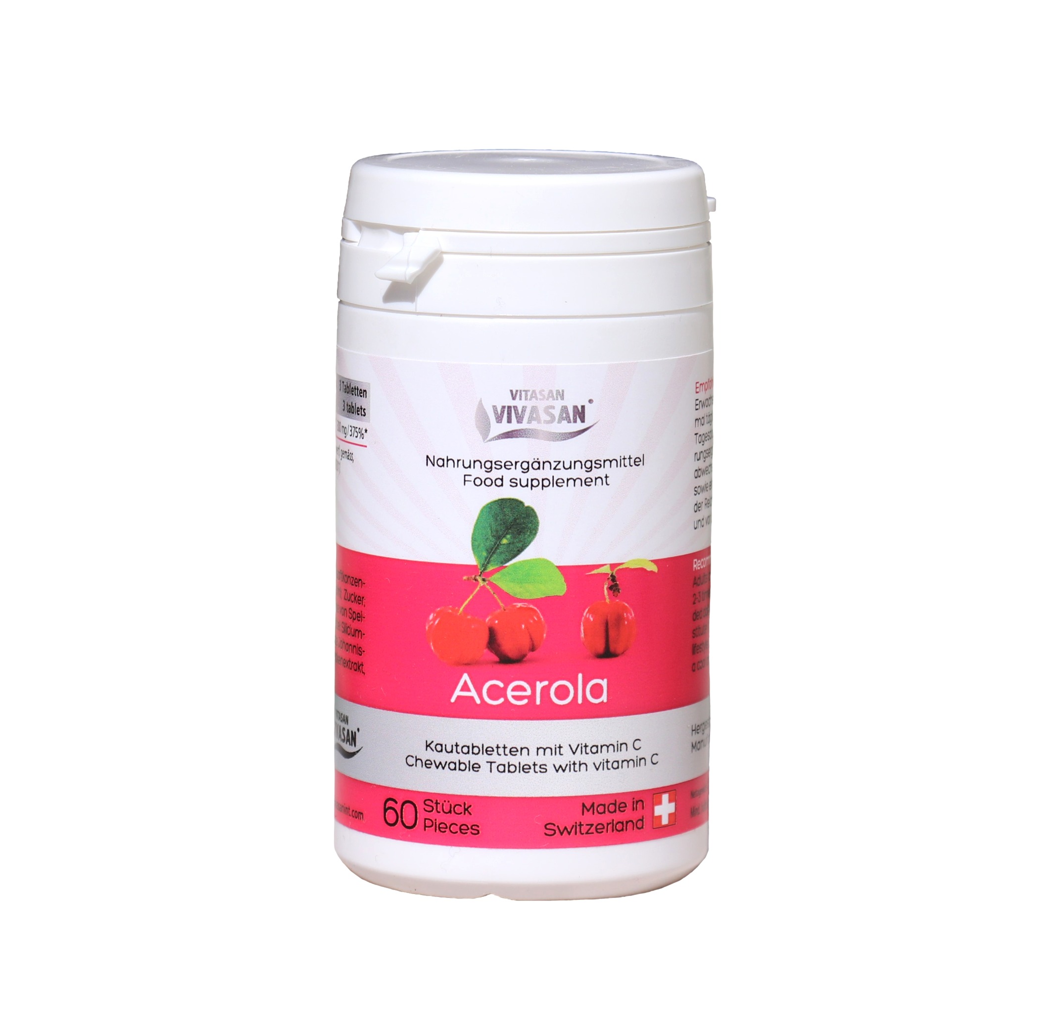 Acerola C - vitamiini tabletti - 60kpl (Evira Dnro:3283/0941/2012)