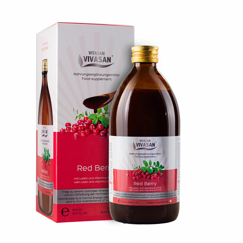 Punaisen marjan juoma - Red Berry Drink - A+C+E - 500ml