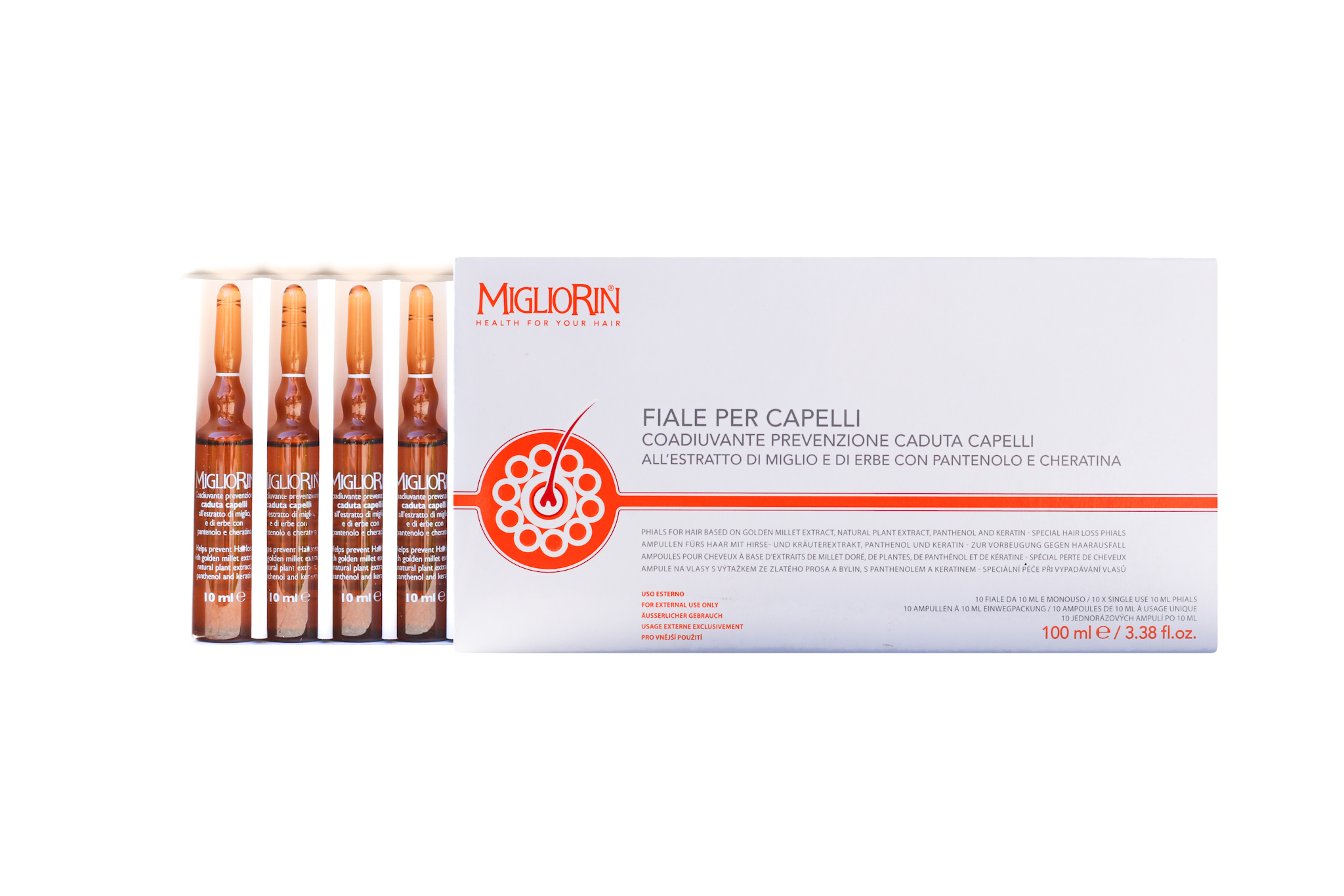 Migliorin hoitoampullit hiuksille - 10 x 10ml