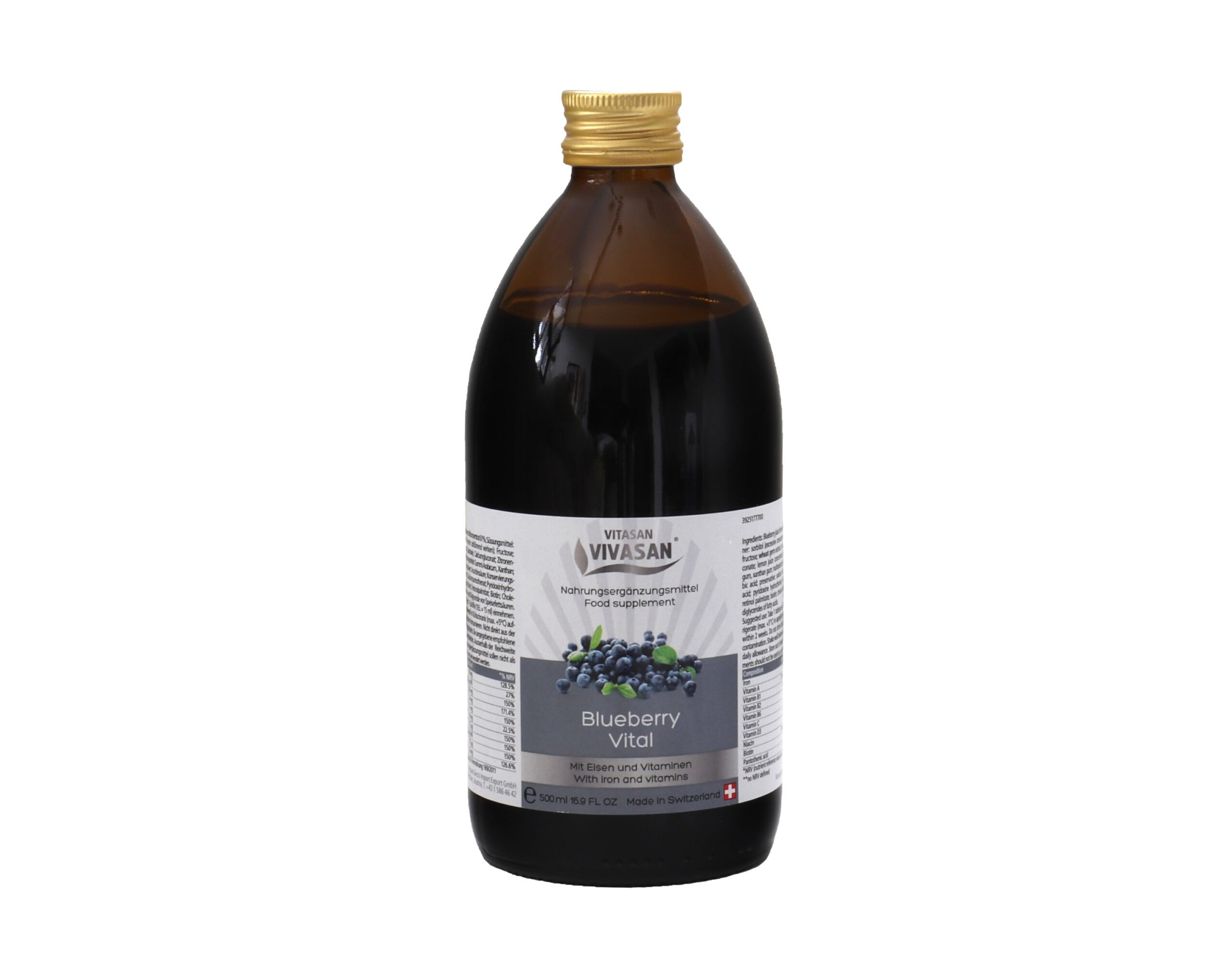 Mustikka vital juoma - Blueberry Vital - 500ml - Image 2