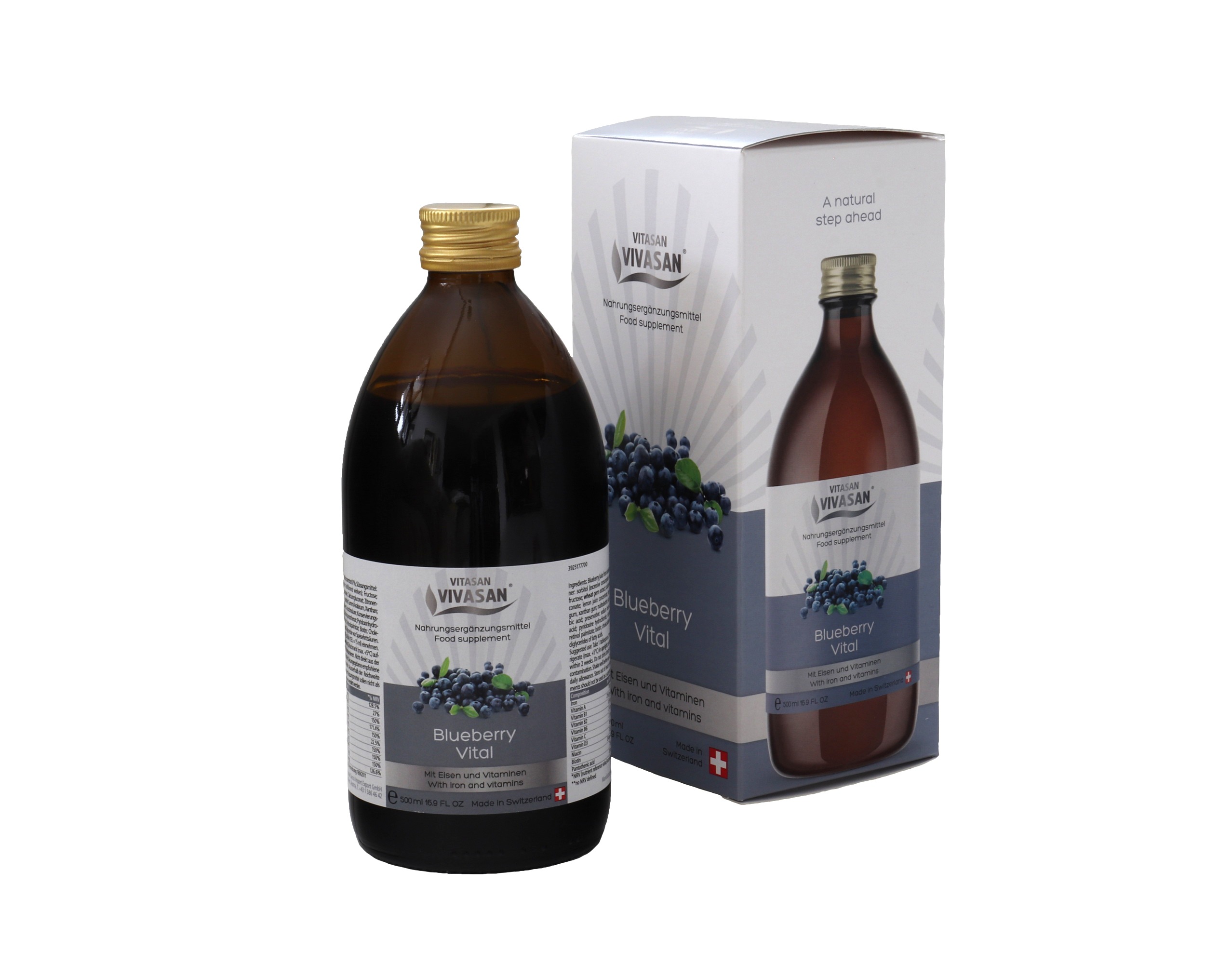 Mustikka vital juoma - Blueberry Vital - 500ml