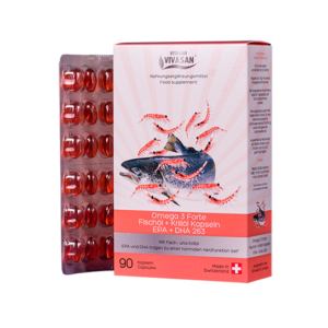Omega3 Forte kalaöljy- ja krilliöljykapselit, 90 kapselia – D237
